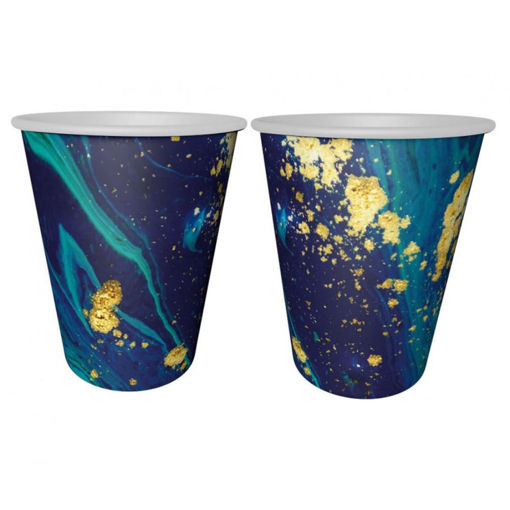 Picture of MIDNIGHT BLUE PAPER CUPS 240ML - 6 PACK